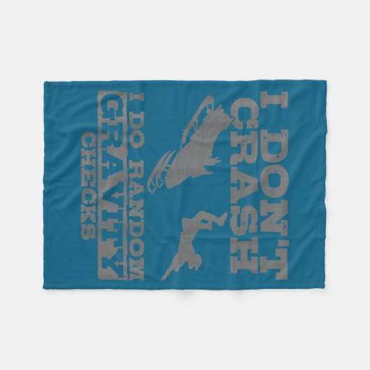 Couverture Polaire Snowmobile I Don't Crash Random Gravity Checks Fun (Devant (Horizontal))