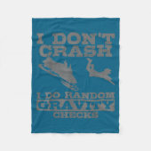 Couverture Polaire Snowmobile I Don't Crash Random Gravity Checks Fun (Devant)