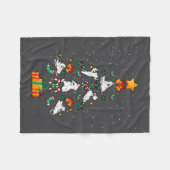 Couverture Polaire Snowmobile Snowmobiling Christmas Tree Xmas  (Devant (Horizontal))