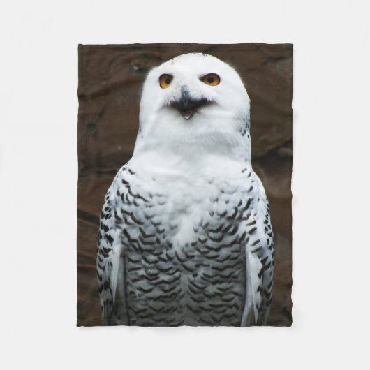 Couverture Polaire Snowy Owl fbcna (Devant)