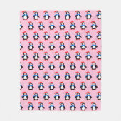 Couverture Polaire Snowy Winter Penguin (Devant)