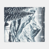 Couverture Polaire Snowy Winter Wooy (Devant (Horizontal))