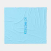 Couverture Polaire "Snuggings" bleu clair (Devant (Horizontal))