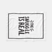Couverture Polaire Snuggle is Real Culture Sayants Citation Art Desig (Devant (Horizontal))