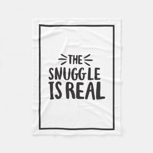 Couverture Polaire Snuggle is Real Culture Sayants Citation Art Desig (Devant)