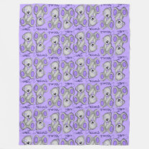 Snuggle Sweet Dreams Teddy-lavender bleu