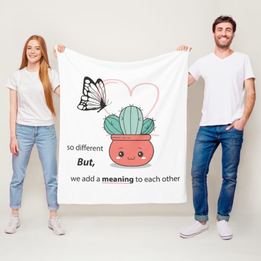 Couverture Polaire So Different, Parfait Ensemble - mignon couple d'a (En situation)