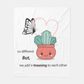 Couverture Polaire So Different, Parfait Ensemble - mignon couple d'a (Devant)