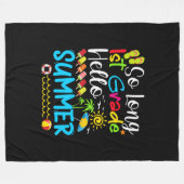 Couverture Polaire So Long 1st Grade Hello Summer Last Day Of School. (Devant (Horizontal))