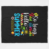 Couverture Polaire So Long 3rd Grade Hello Summer Last Day Of School. (Devant (Horizontal))