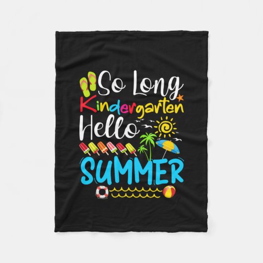 Couverture Polaire So Long Kindergarten Hello Summer (Devant)