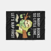 Couverture Polaire So Many Books Little Time Nap First Sloth (Devant (Horizontal))