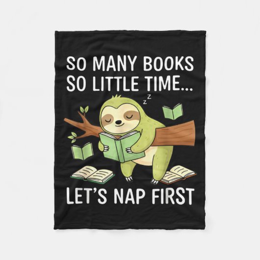 Couverture Polaire So Many Books Little Time Nap First Sloth (Devant)