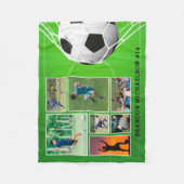 Couverture Polaire Soccer 7 Photo Collage Personnalisé (Devant)