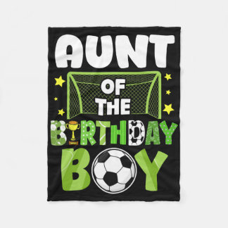 Couverture Polaire Soccer Aunt Birthday Boy Party Soccer Family Match