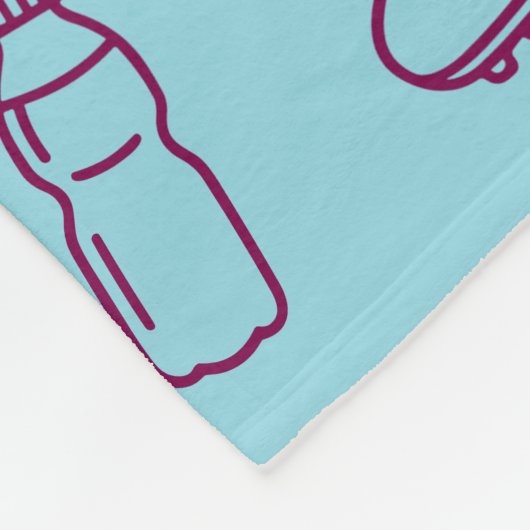 Couverture Polaire Soccer Doodle Pattern Custom Text Senior Gift (Coin)