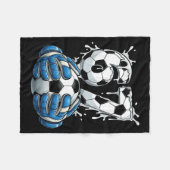 Couverture Polaire Soccer Drip Number 67 Boys Soccer Goalkeeper 67  (Devant (Horizontal))