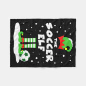 Couverture Polaire Soccer Elf Matching Group Family Holiday Christmas (Devant (Horizontal))