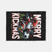 Couverture Polaire Soccer Gnome Merry Kickmas (Devant (Horizontal))