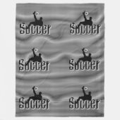 Couverture Polaire Soccer Le Jeu, Grosse Blanche Fleece (Devant)