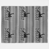 Couverture Polaire Soccer Le Jeu, Grosse Blanche Fleece (Devant (Horizontal))