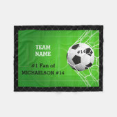 Couverture Polaire Soccer numéro un ventilateur de joueur (Devant (Horizontal))