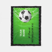 Couverture Polaire Soccer numéro un ventilateur de joueur (Devant)