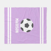 Couverture Polaire Soccer Thème Personnalisé Enfants (Devant (Horizontal))