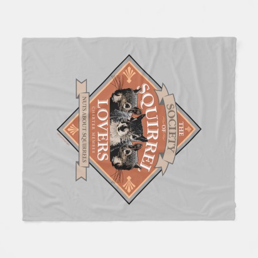 Couverture Polaire Société des amoureux des écureuils - drôle d'écure (Devant (Horizontal))