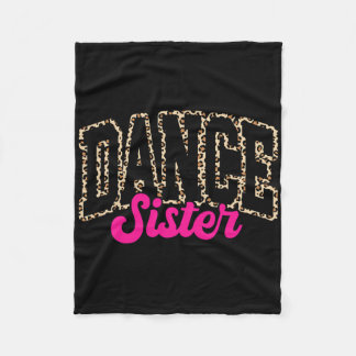 Couverture Polaire Soeur de danse Léopard Danser Sis Life Filles Femm