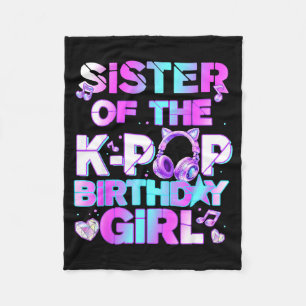 Couverture Polaire Sœur des filles d'anniversaire k-pop musique corée