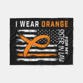 Couverture Polaire Soeur En Droit Sclérose Multiples Mme Drapeau Cade (Devant (Horizontal))