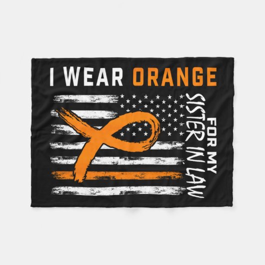 Couverture Polaire Soeur En Droit Sclérose Multiples Mme Drapeau Cade (Devant (Horizontal))