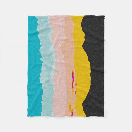 Couverture Polaire Soeurs au coucher du soleil (Devant)