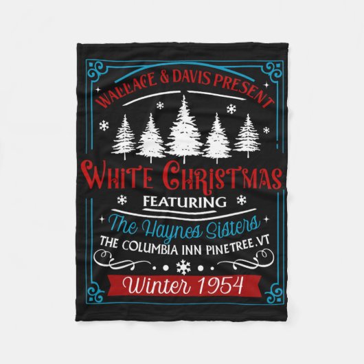 Couverture Polaire Soeurs White Christmas Movie 1954 Pajamas Holiday (Devant)