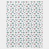 Couverture Polaire Soft Blanket with Pine Print - Warmth and Style (Devant)