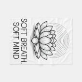 Couverture Polaire Soft Breath Soft Mind Dandelion Yoga Inspiration A (Devant (Horizontal))