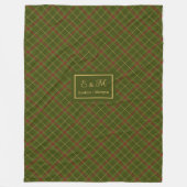 Couverture Polaire Soft Checkered Blanket Custom Name Fall Keepsake (Devant)