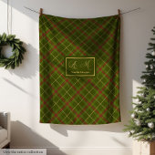 Couverture Polaire Soft Checkered Blanket Custom Name Fall Keepsake