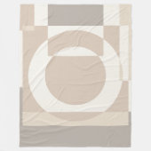 Couverture Polaire Soft Geometric Blocks – Simple and Sleek (Devant)