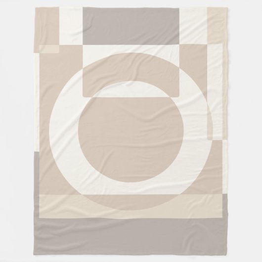Couverture Polaire Soft Geometric Blocks – Simple and Sleek (Devant)