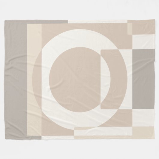Couverture Polaire Soft Geometric Blocks – Simple and Sleek (Devant (Horizontal))
