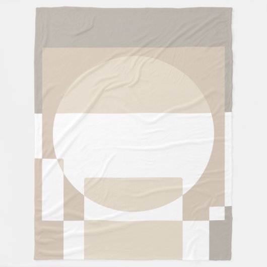 Couverture Polaire Soft Geometric Blocks – Simple and Sleek (Devant)