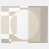 Couverture Polaire Soft Geometric Blocks – Simple and Sleek (Devant (Horizontal))