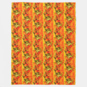 Couverture Polaire Soft Orange Fruit Aesthétique (Devant)