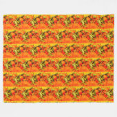 Couverture Polaire Soft Orange Fruit Aesthétique (Devant (Horizontal))