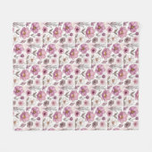 Couverture Polaire Soft Pastel Anemone Floral Collection (Devant (Horizontal))