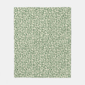 Couverture Polaire Soft Sage Green Botanical Leaf Foliage Pattern (Devant)