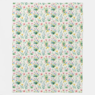Couverture Polaire soft watercolor windflowerwer