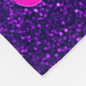 Couverture Polaire Softball Girls Purple Sparkle Fleece Blanket (Coin)